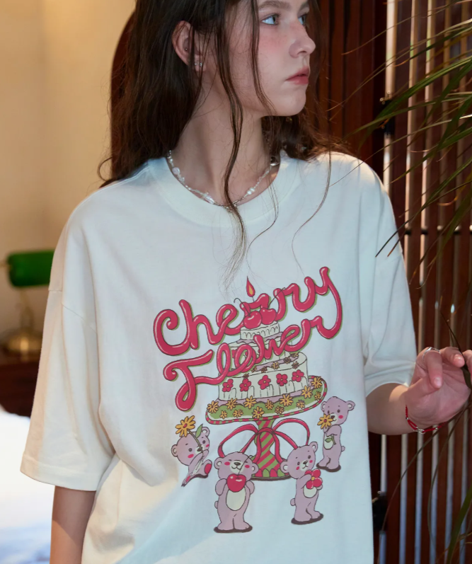 CPGN STUDIO / eddy's Cake Short T-shirt / Cream white / JUL25