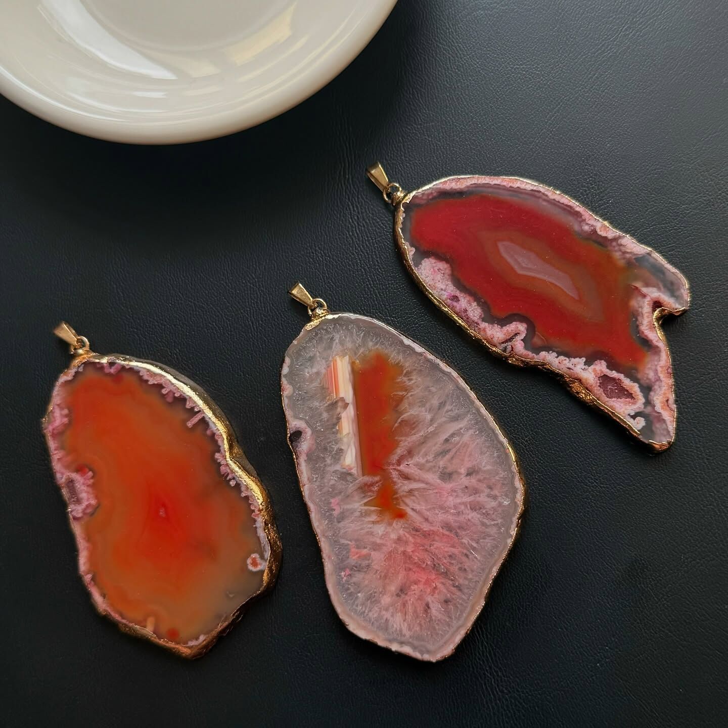 [原石] 紅瑪瑙 瑪瑙片 項鍊吊墜