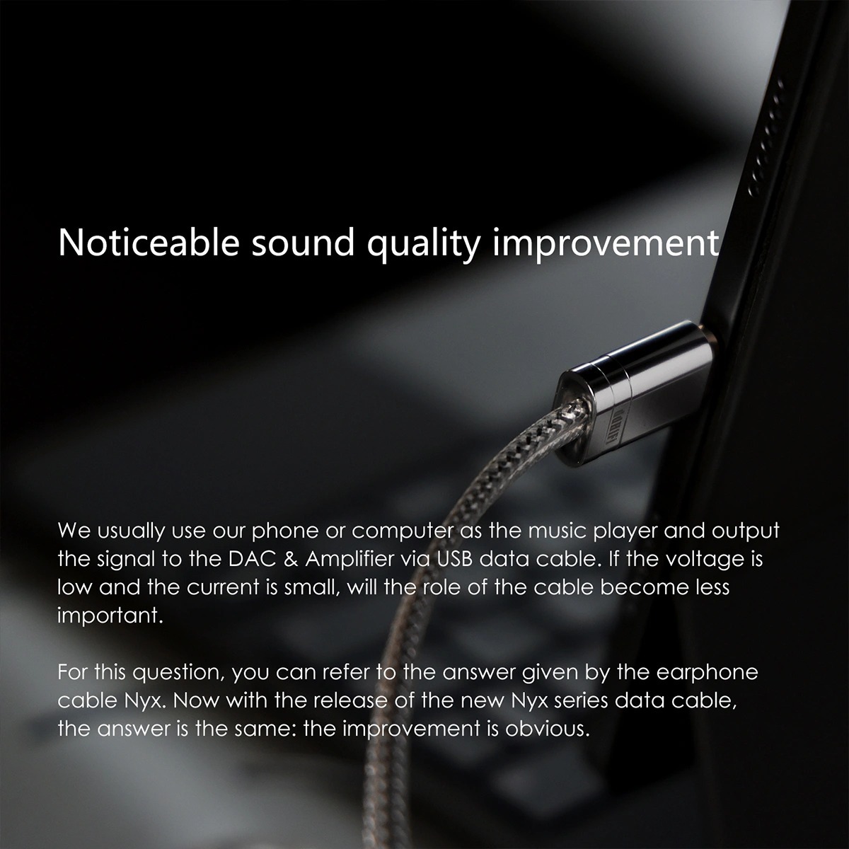 ddHiFi TC09BL Lightning to USB-B HiFi Audiophile USB Cable