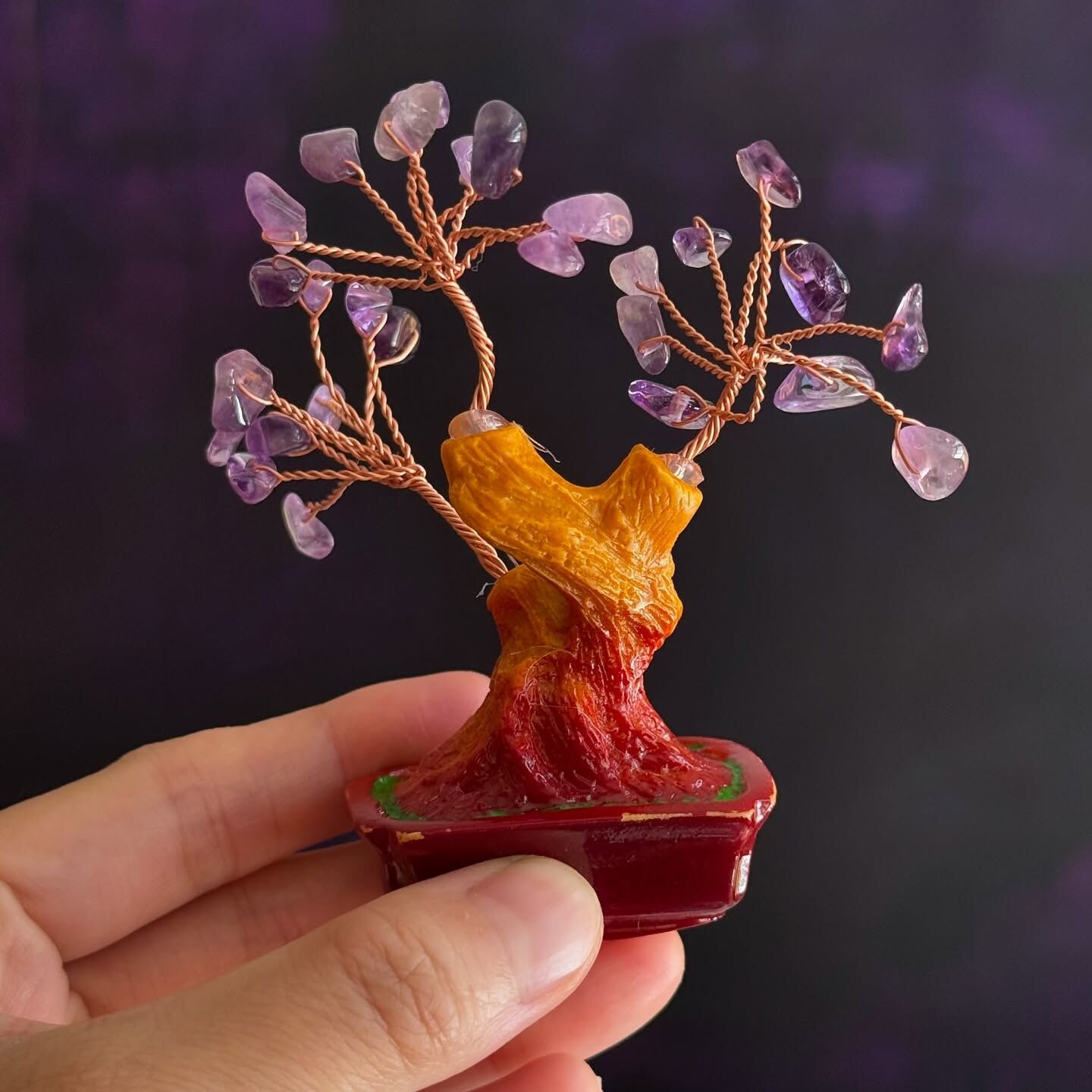 [原石] 水晶招財樹 約 80x40x25mm