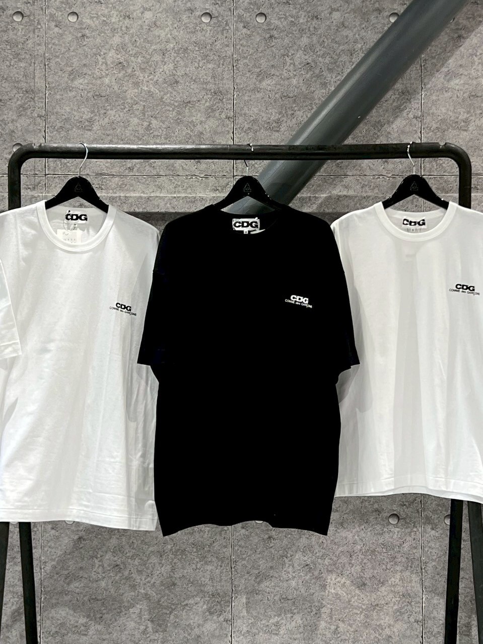 Comme des Garçons CDG 胸口小Logo 單排/三排字體 寬版短袖T