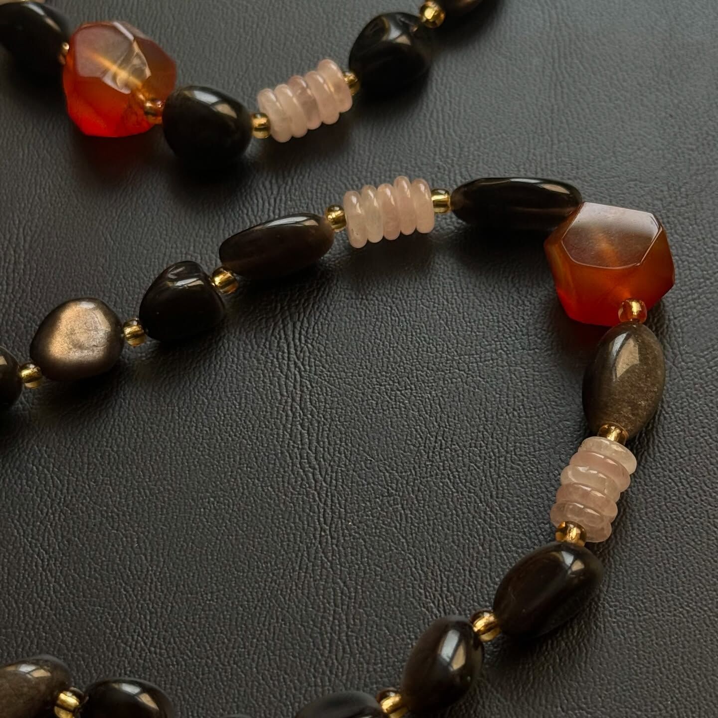 [原石] 銀曜石 項鏈、手鏈