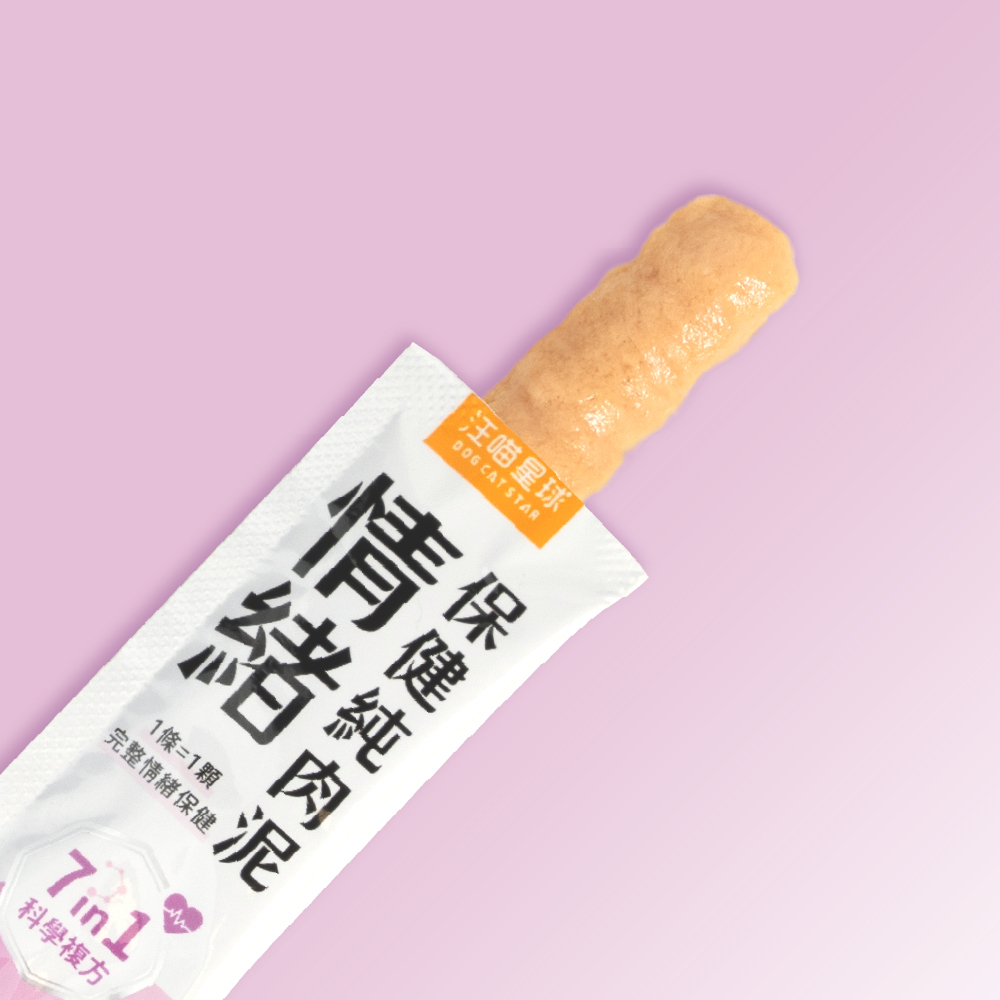 汪喵星球 - 情緒保健純肉泥 6g x 20包 [貓犬用]