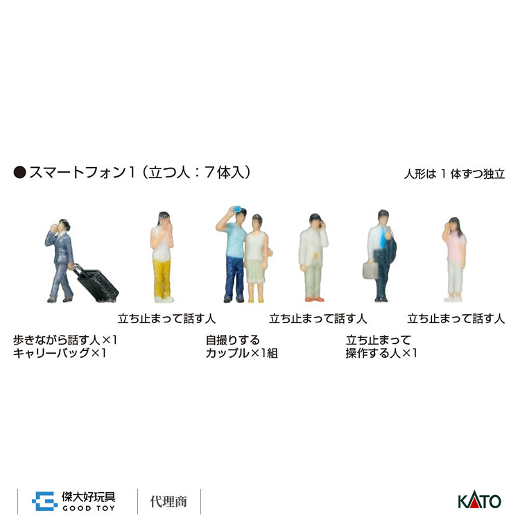 KATO 24-241N (N) 人偶 智慧手機1＜站姿＞ (7入)