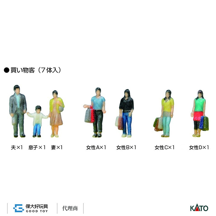 KATO 24-239N (N) 人偶 購物者 (7入)