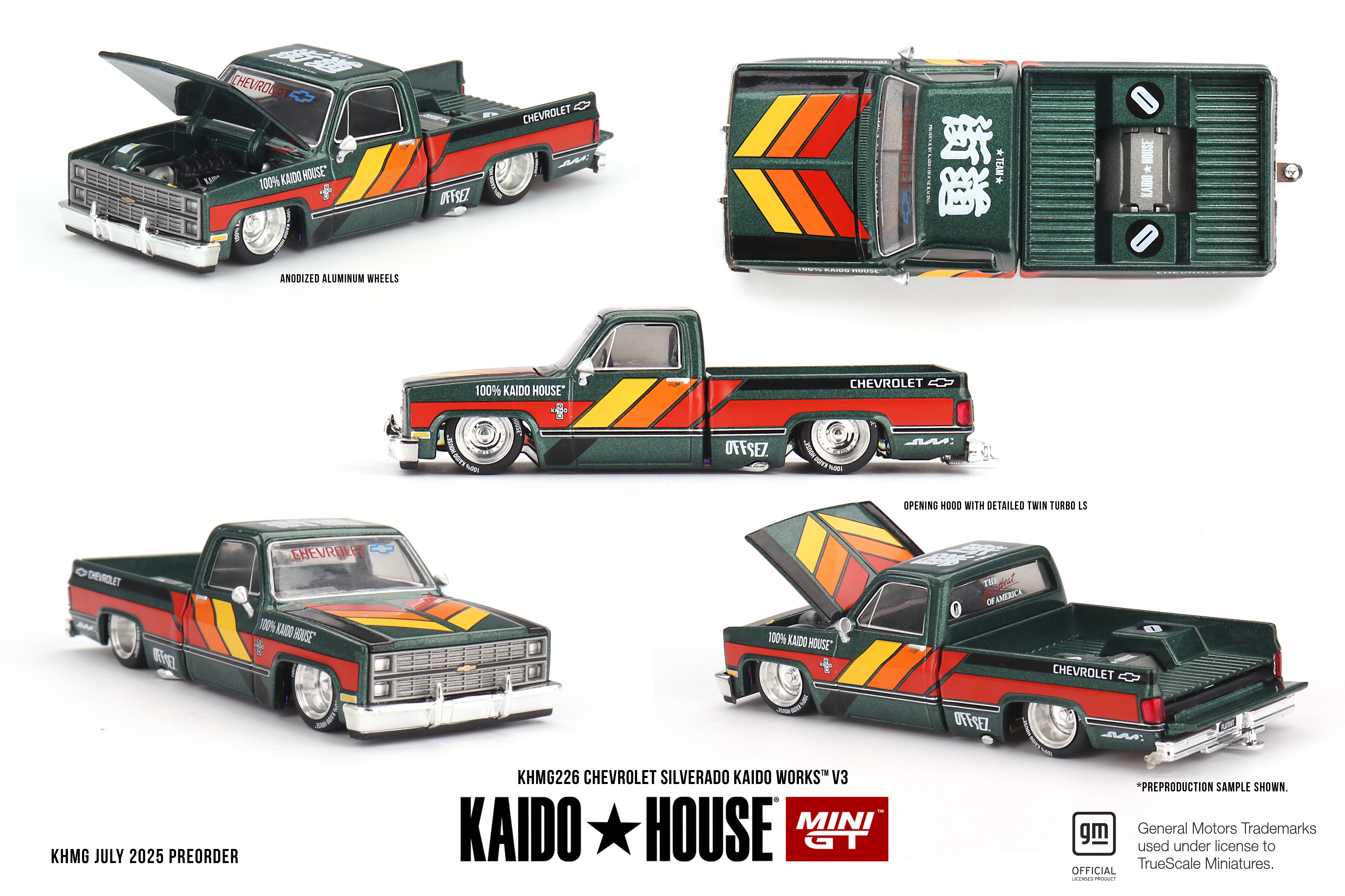 Kaido House x Mini GT Chevrolet Silverado KAIDO WORKS V3