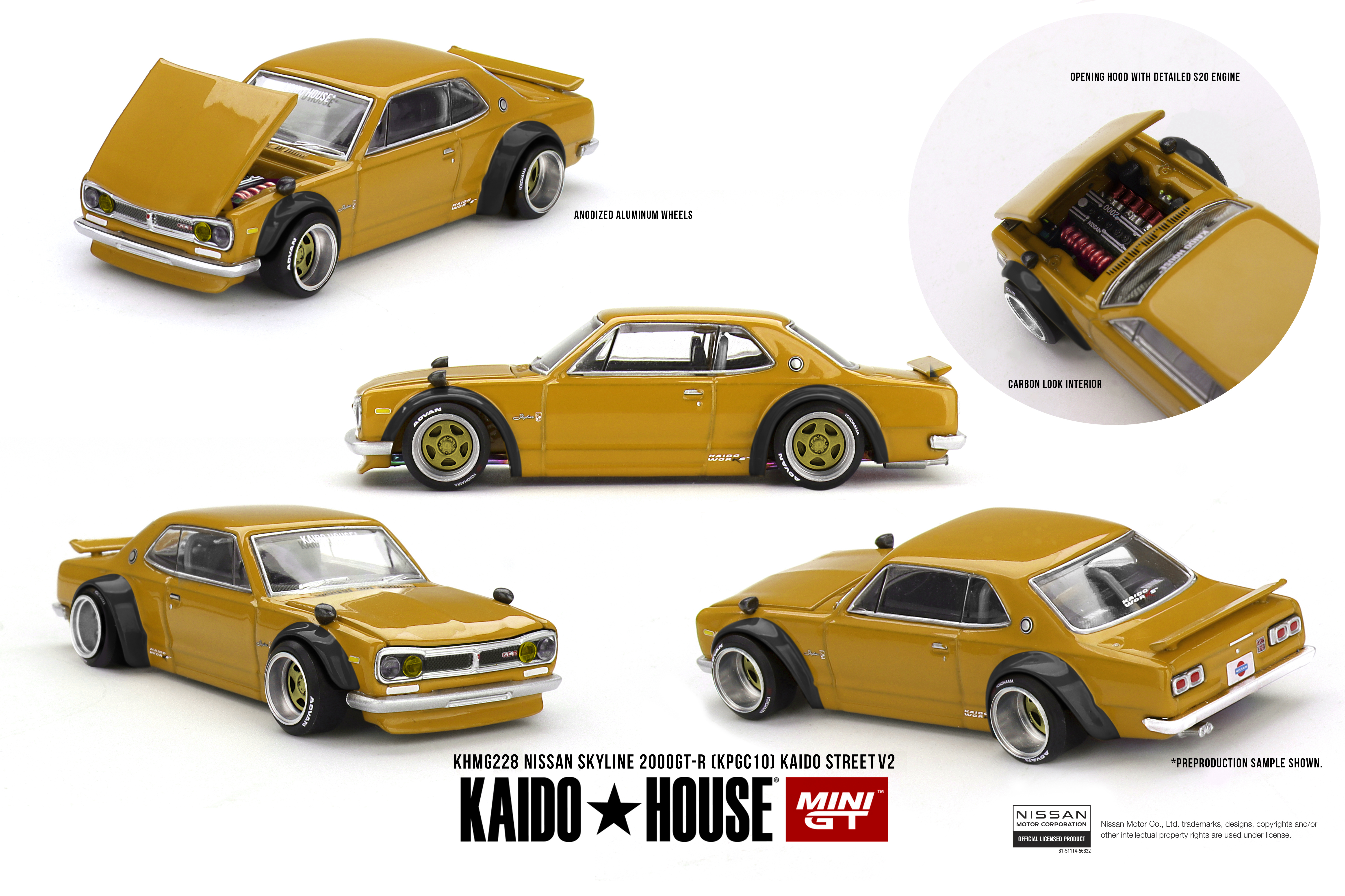 [預訂] Kaido House x Mini GT Nissan Skyline 2000 GT-R (KPGC10) Kaido Street V2