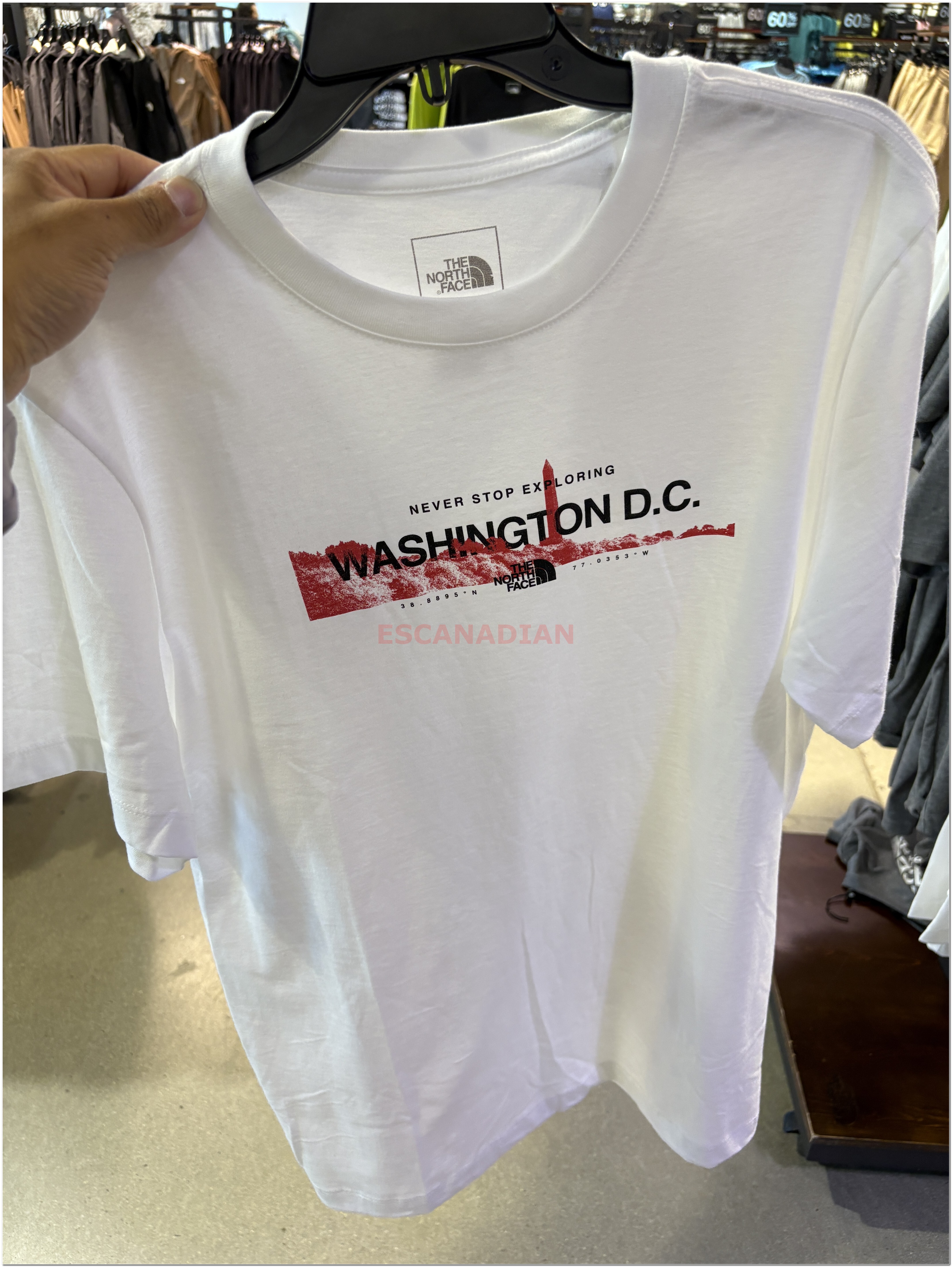 THE NORTH FACE 男大人 華盛頓DC限定 短TEE