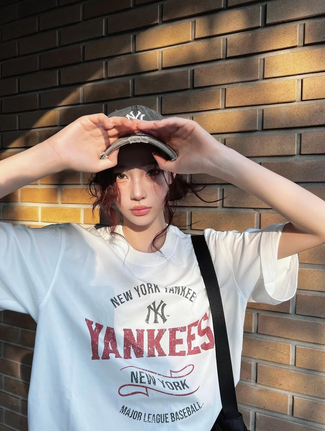 🇰🇷 MLB 復古印花 短T 短袖 寬鬆 Karina代言同款 劉知珉 男女款 / 預購