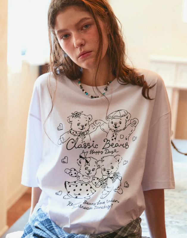 CPGN STUDIO / Classic Bear short T-shirt / white / JUL25