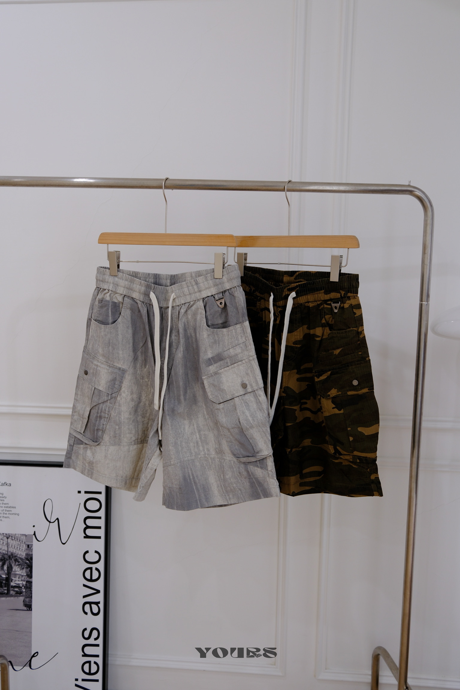 Select By Yourˊs 渲染迷彩工裝短褲（2colors）