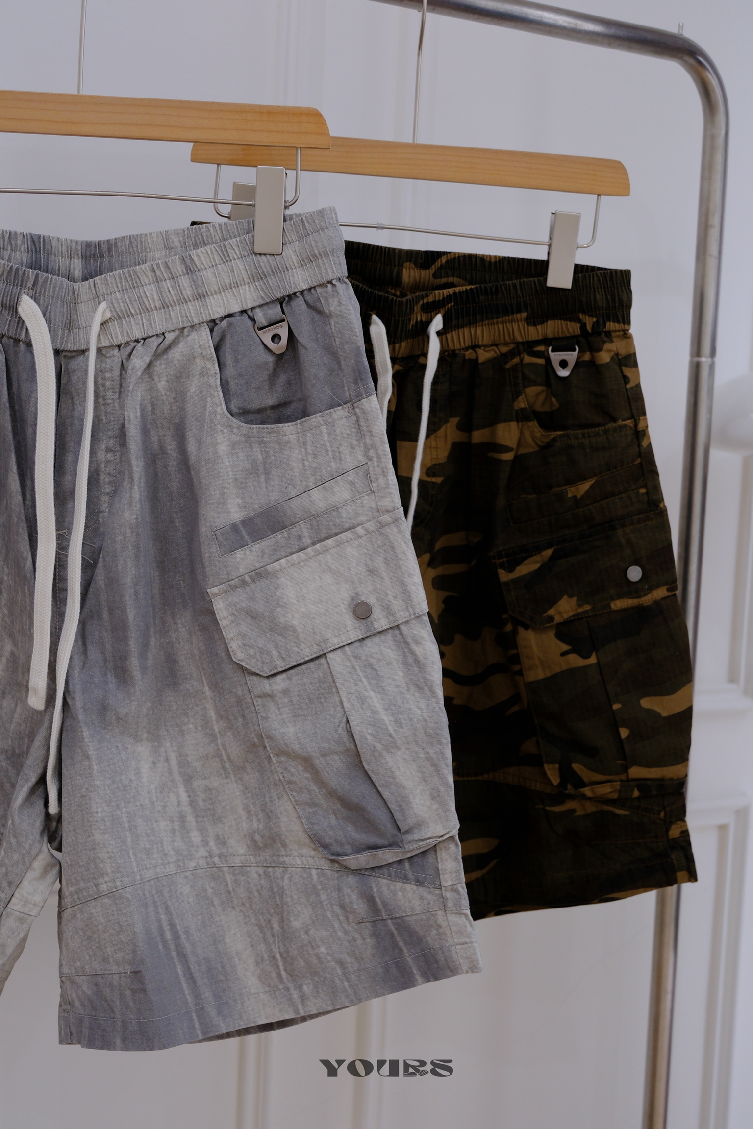 Select By Yourˊs 渲染迷彩工裝短褲（2colors）