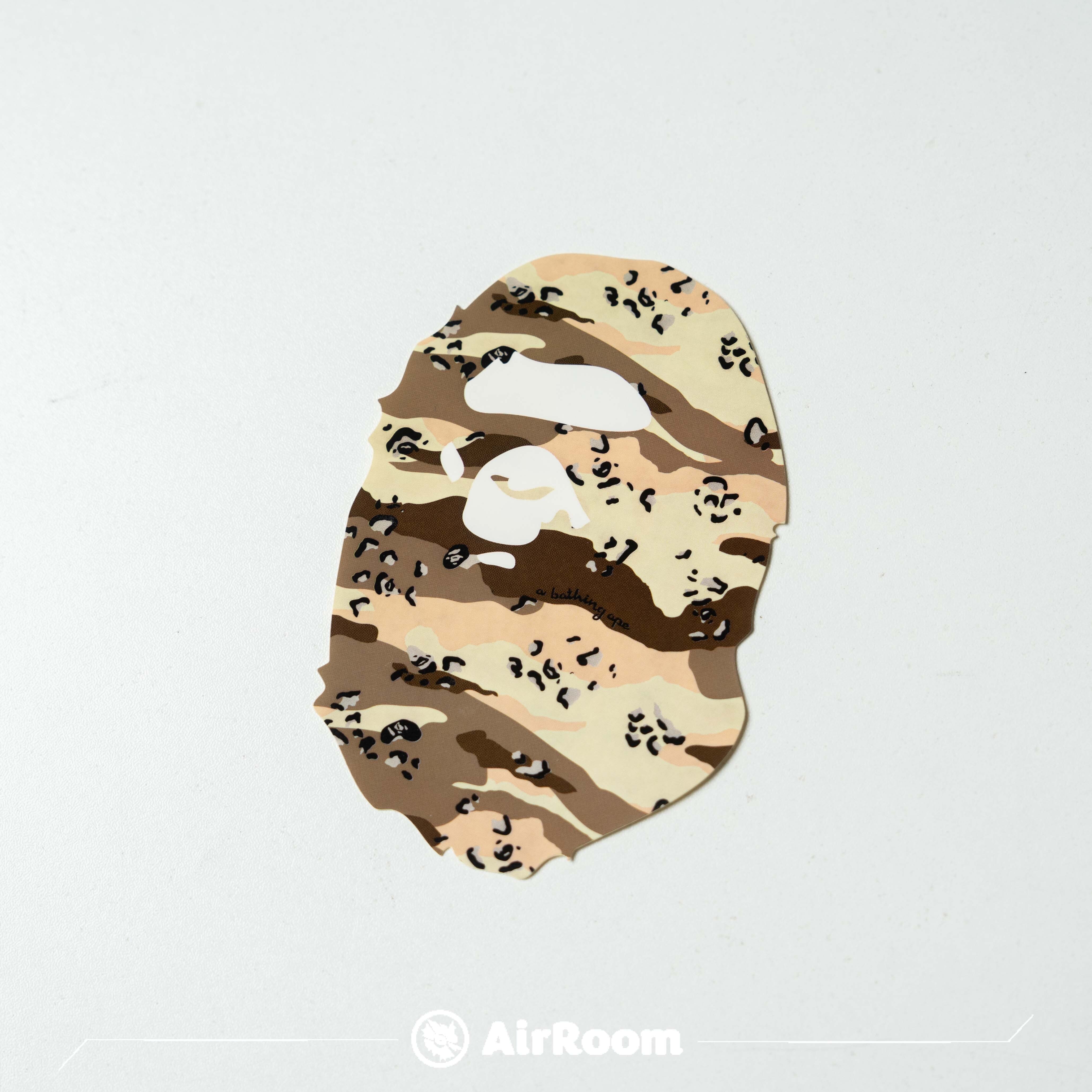 A BATHING APE BAPE STICKER 28TH 大頭 貼紙 迷彩拼接 沙漠迷彩 滿版LOGO