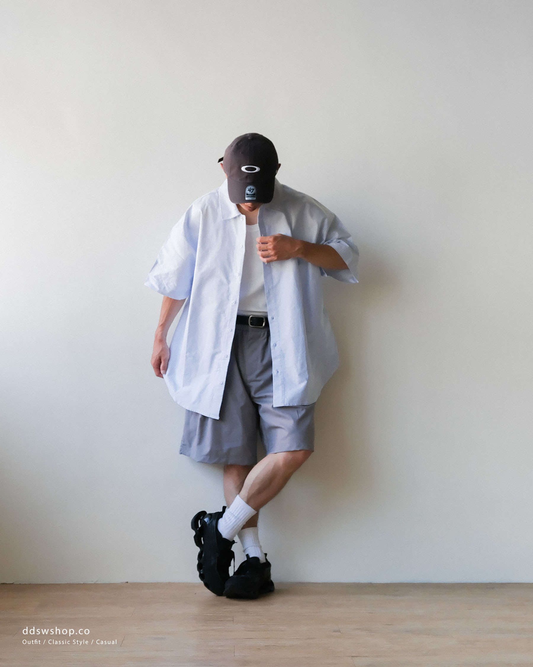 D.CLOSET Vagary 刺繡條紋襯衫