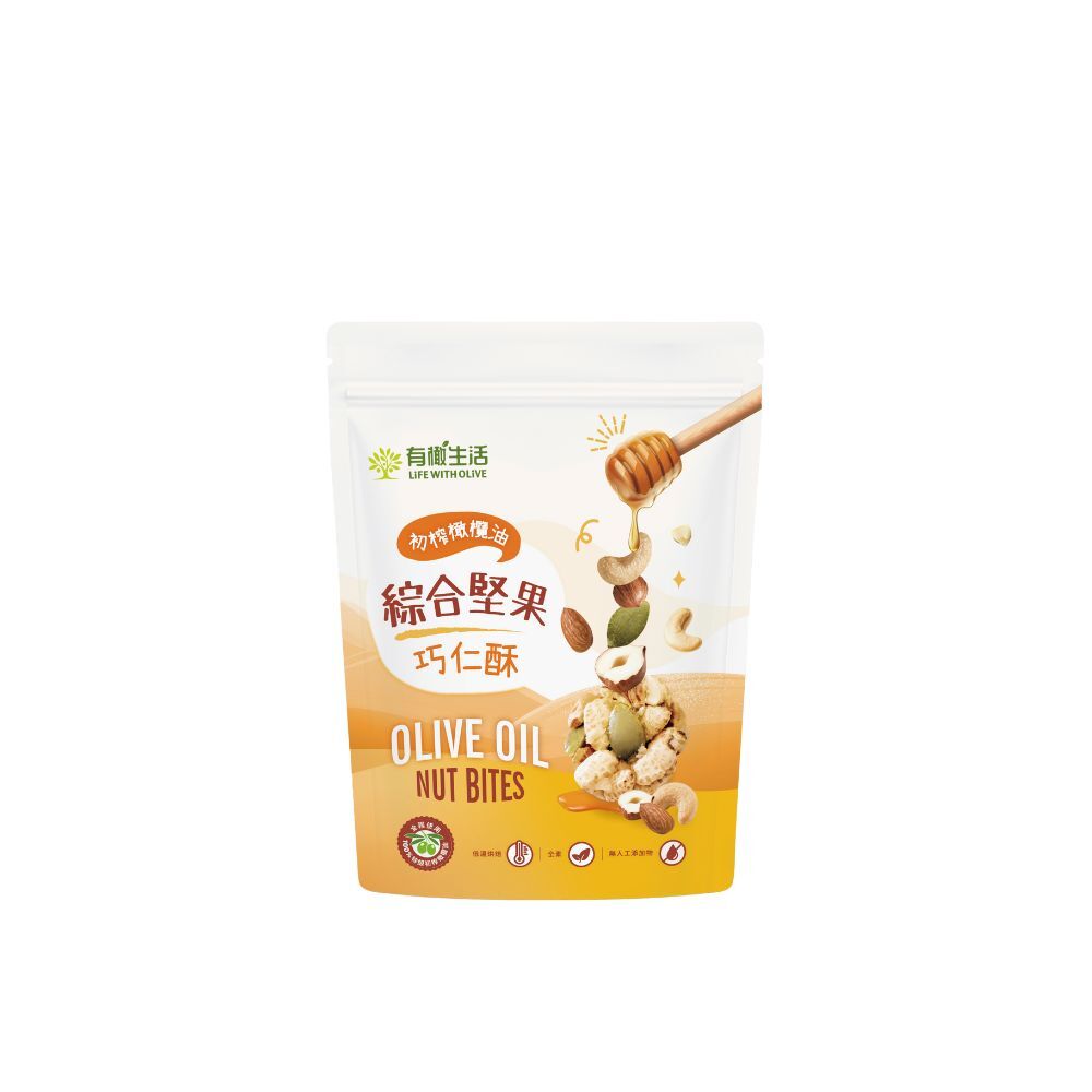初榨橄欖油綜合堅果巧仁酥 50g