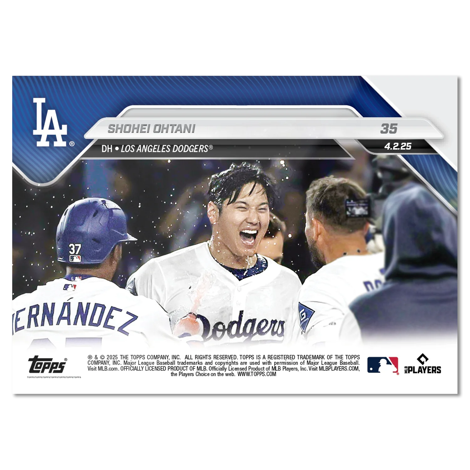 大谷翔平 2025 MLB Topps NOW 球員卡 Card 35