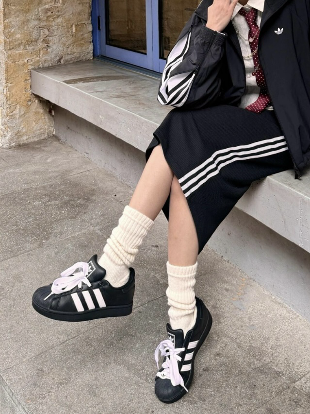 ADIDAS Superstar 2 經典鞋 黑白色 JI3538