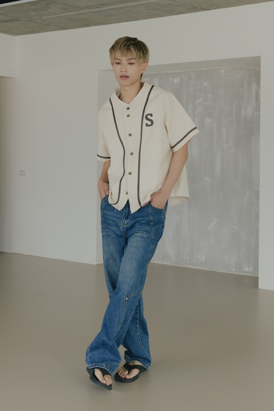 S Logo Baseball Shirt #上衣
