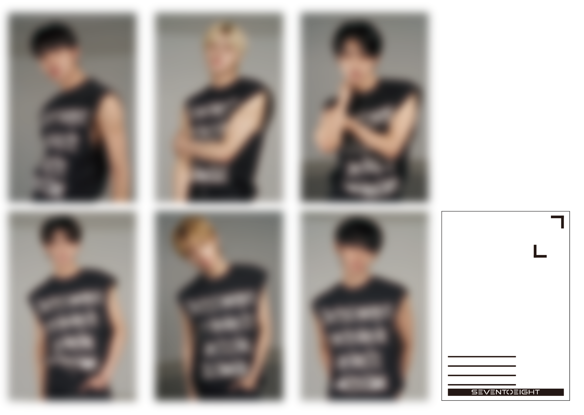 SEVENTOEIGHT明信片 (6款) 隨機出貨/張