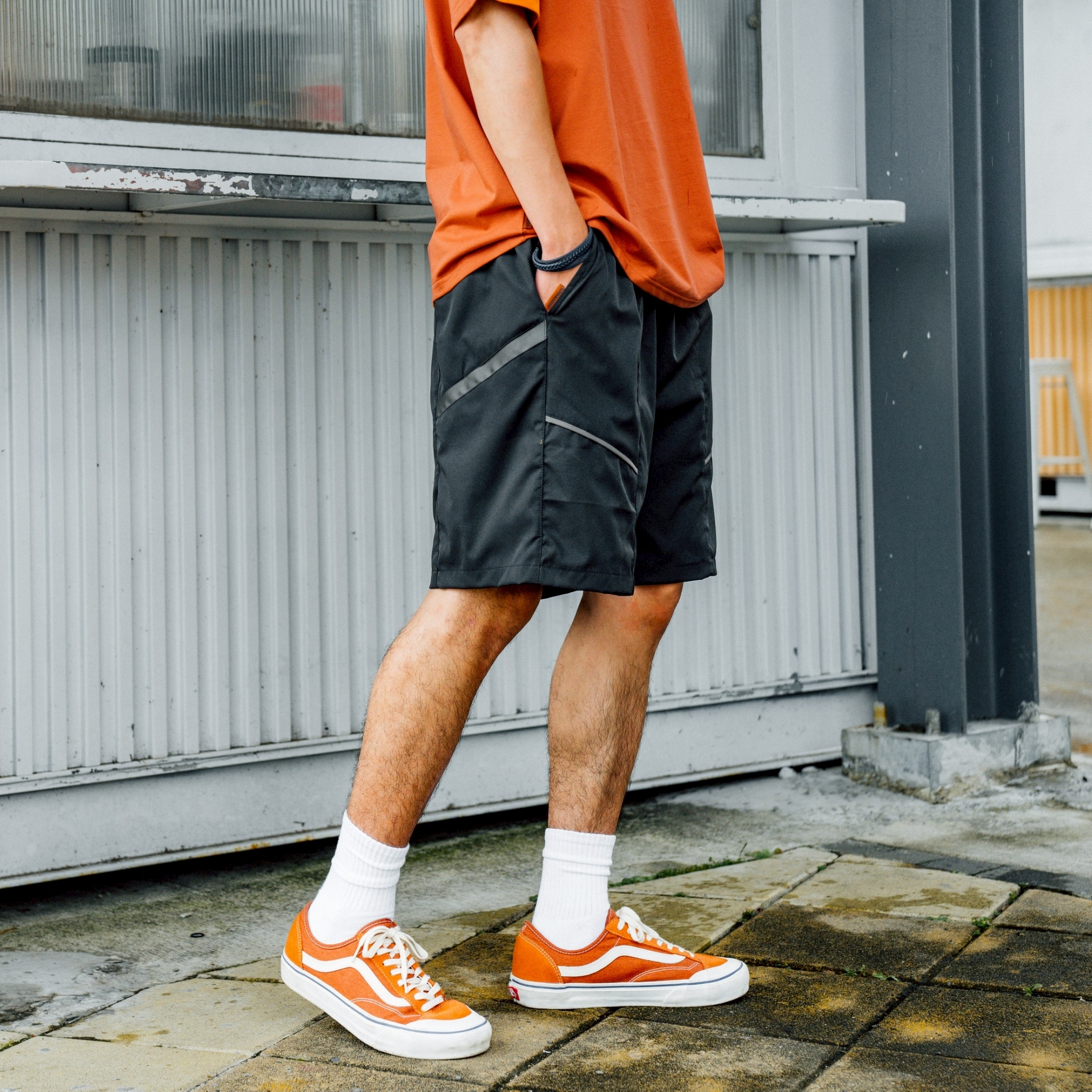 SBG 多剪裁拼接機能短褲 SB0347