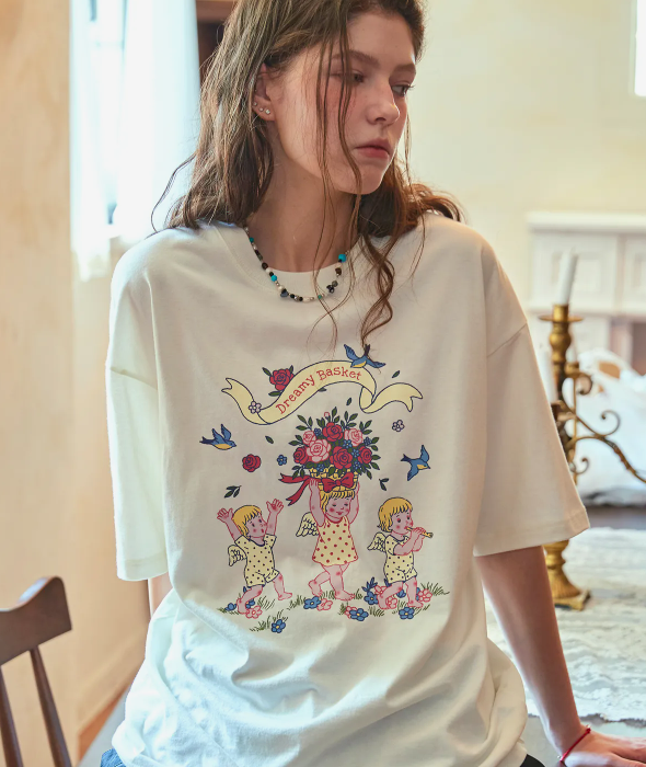 CPGN STUDIO /  Angel Short T-shirt / Cream white /   JUL25