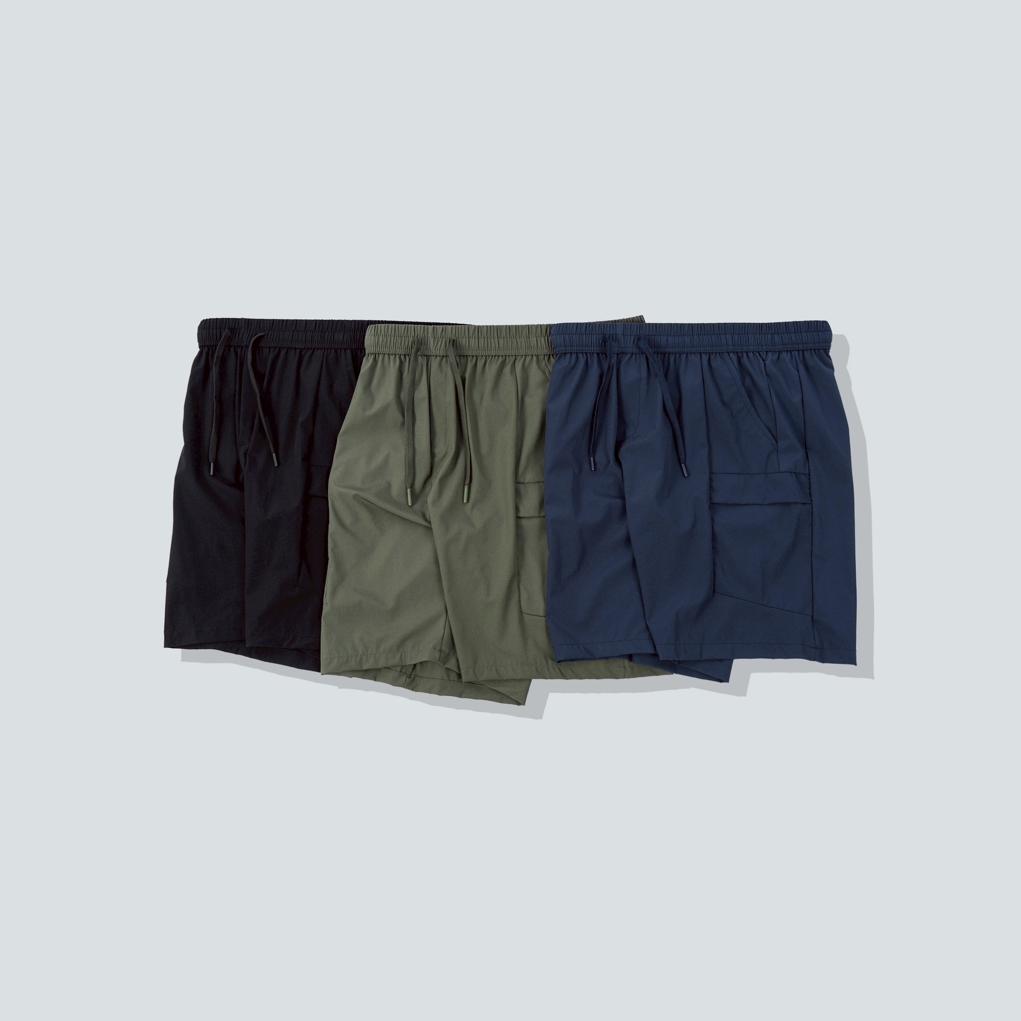 涼感透氣速乾拉鍊口袋短褲 7777