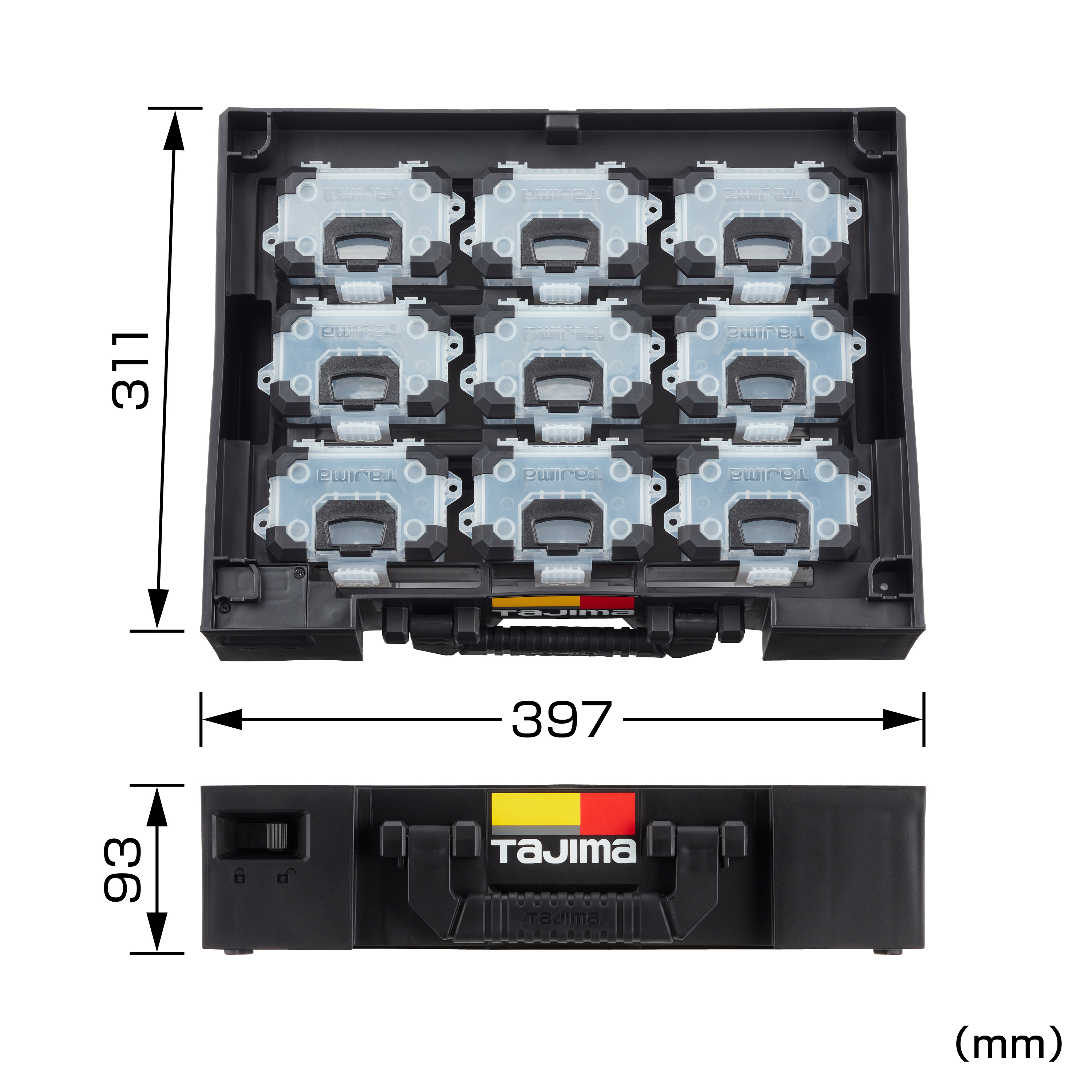 TAJIMA快扣式抽屜零件盒托盤套組 TB-PCS9 (有零件盒)