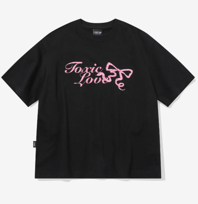 CPGN STUDIO / Snake Ribbon Cropped Short T-shirt / black / JUL25