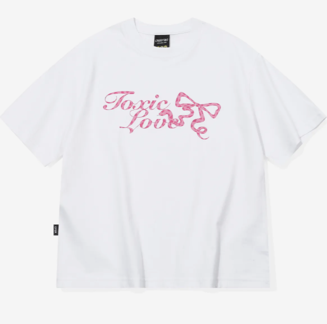 CPGN STUDIO / Snake Ribbon Cropped Short T-shirt / white / JUL25