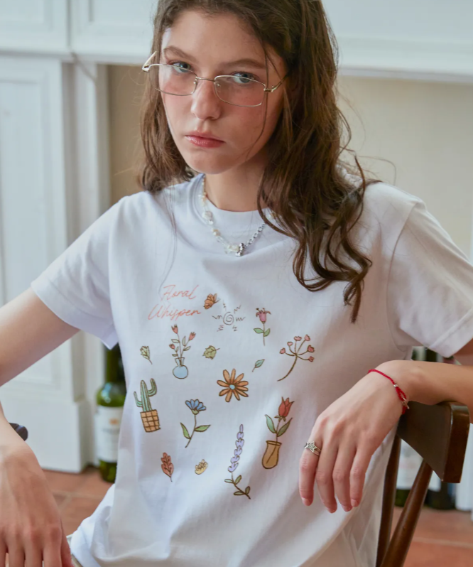 CPGN STUDIO / DTP Whisper Cropped Short T-shirt / White / JUL25