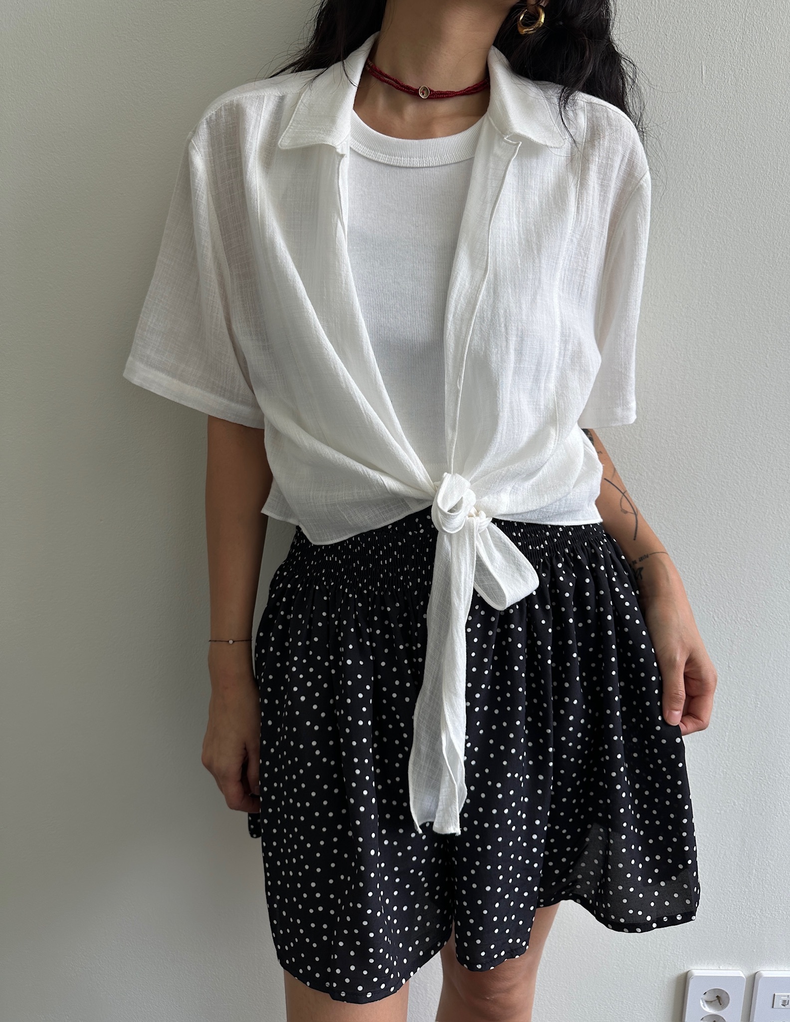 PDD archive SH175 summer wrap shirt