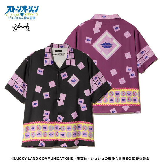 233183 Pbandai 預訂 2025/11月 アニメ『ジョジョの奇妙な冒険 ストーンオーシャン』×glamb E・Costello’s Stand Shirt