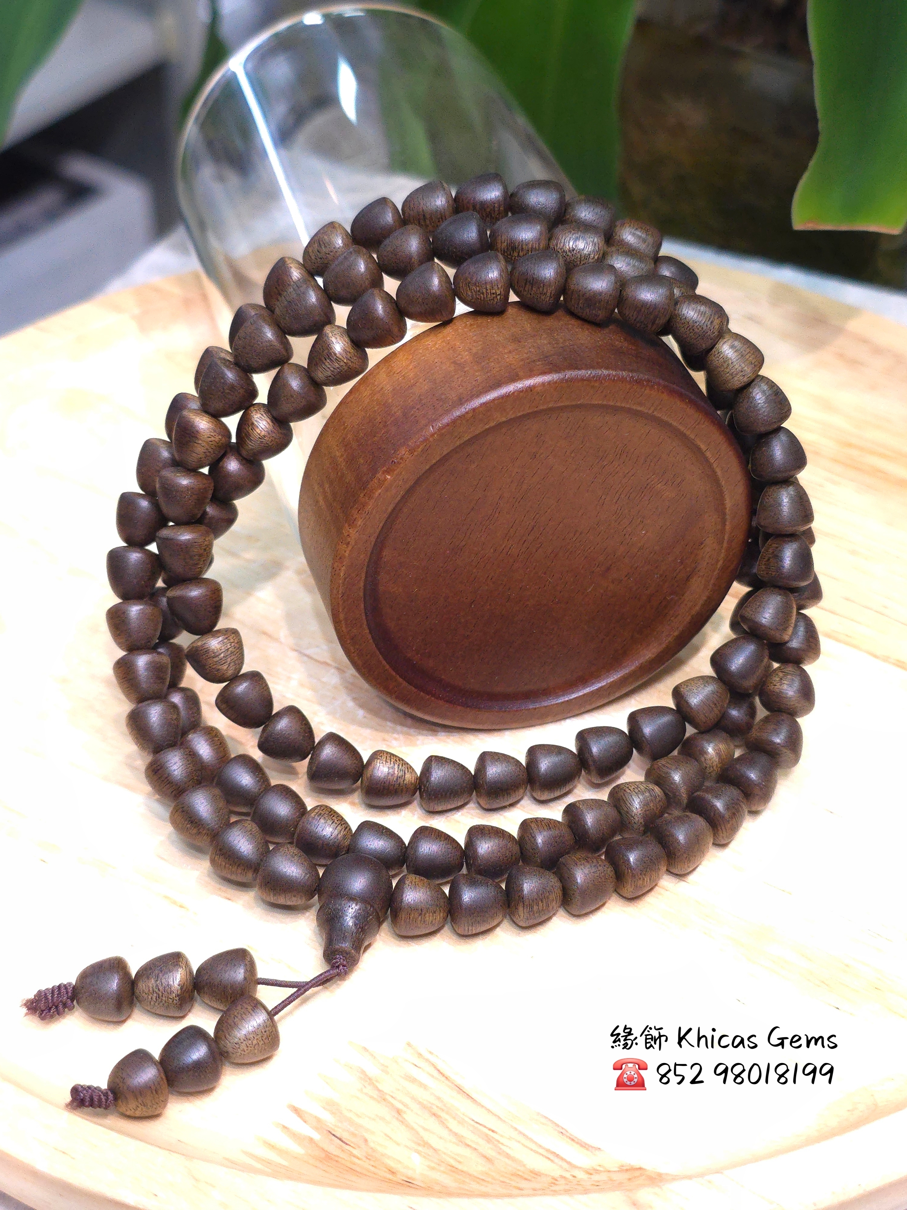 頂級越南芽莊沉水級白棋楠沉香8mm 108粒念珠