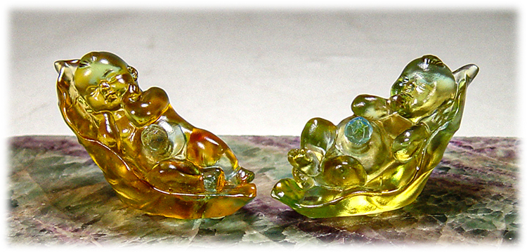 鹿港窯禮品館|居家開運琉璃擺飾 金童玉女聚財娃娃 招財納福居家開運首選