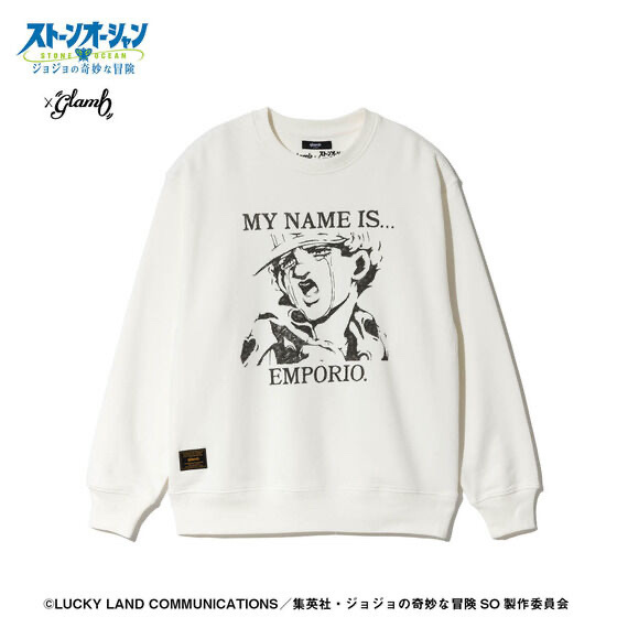 233203 Pbandai 預訂 2025/11月 アニメ『ジョジョの奇妙な冒険 ストーンオーシャン』×glamb E・Alnino Sweat