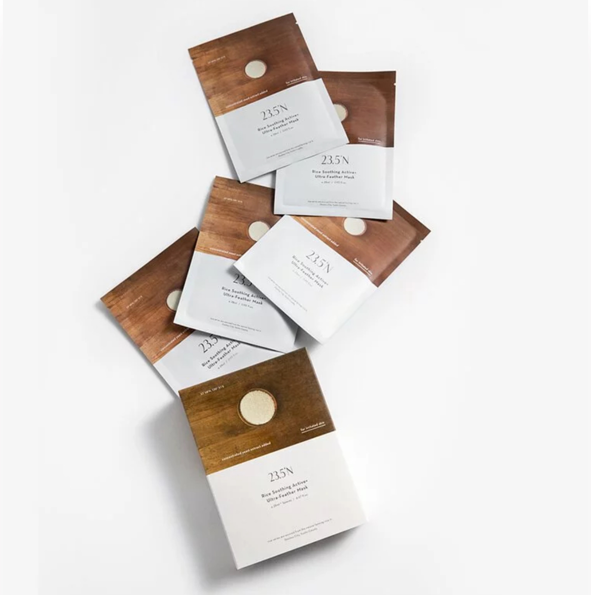 23.5°N 北緯研製米粹舒緩 活酵羽透氧面膜(一盒5片)