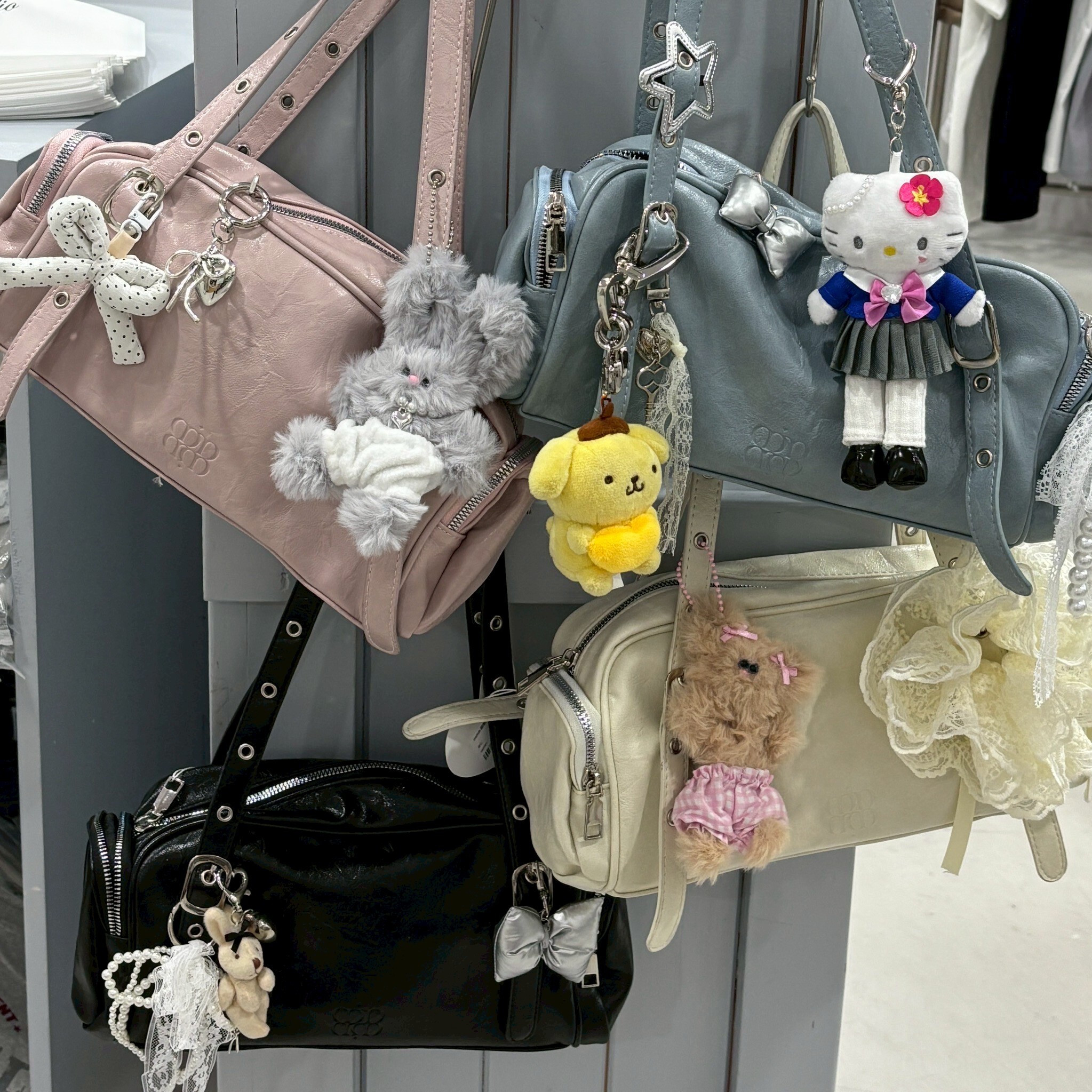 mmb甜酷風單肩法棍包