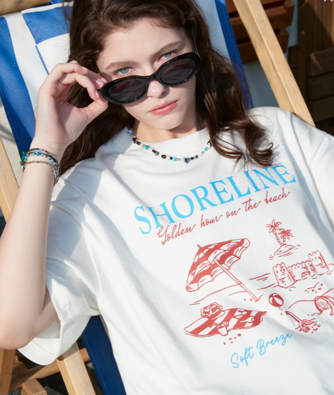 CPGN STUDIO / Shore Line Short T-shirt / white / JUL25