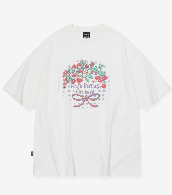 CPGN STUDIO / Fresh Berry short T-shirt / cream white / JUL25