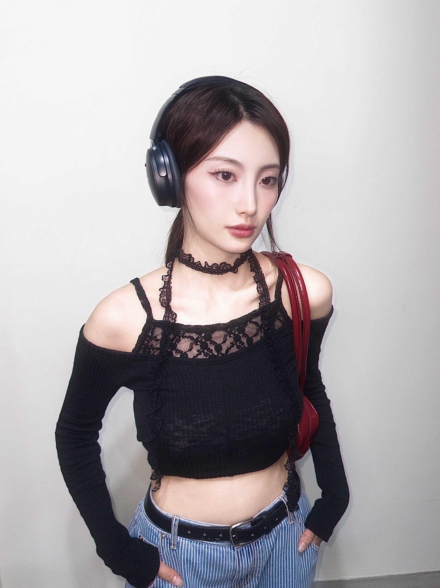 #BA003 花花蕾絲頸帶