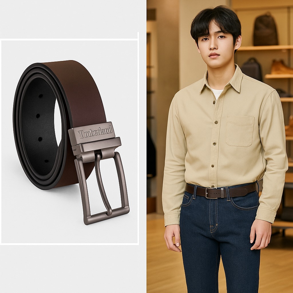 【預購】Timberland Reversible G070904 男童雙面真皮皮帶