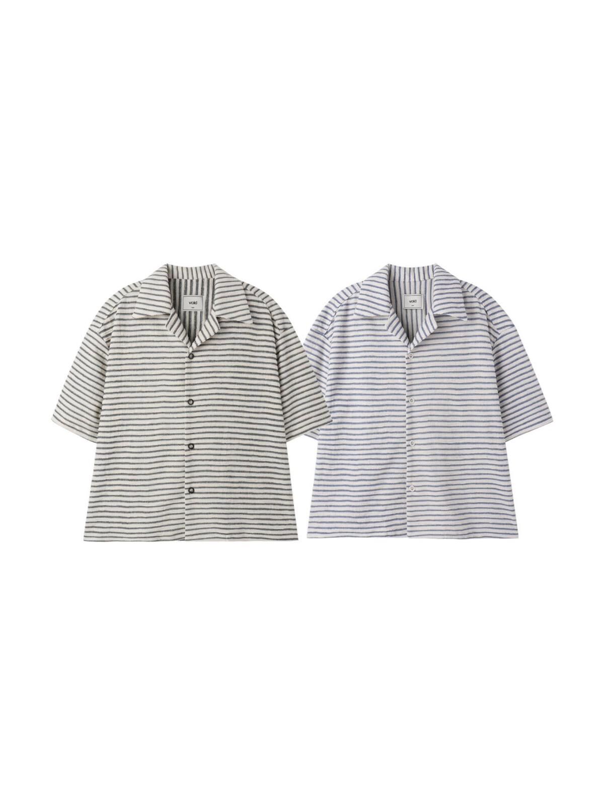 橫紋短袖恤衫 VOID-112S