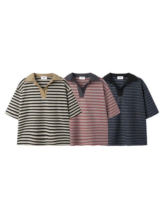 橫間短袖Polo Tee VOID-118T