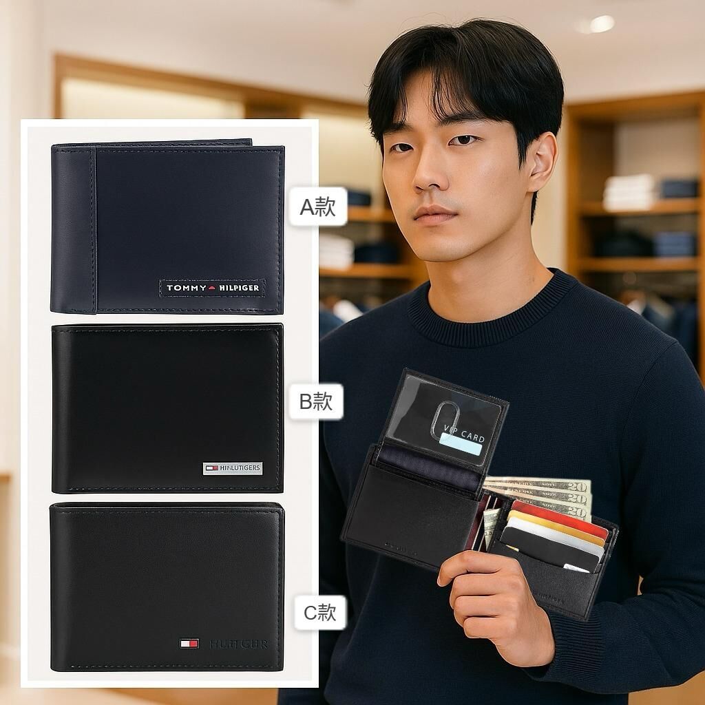 【預購】Tommy Hilfiger G070908 男裝短銀包連卡套
