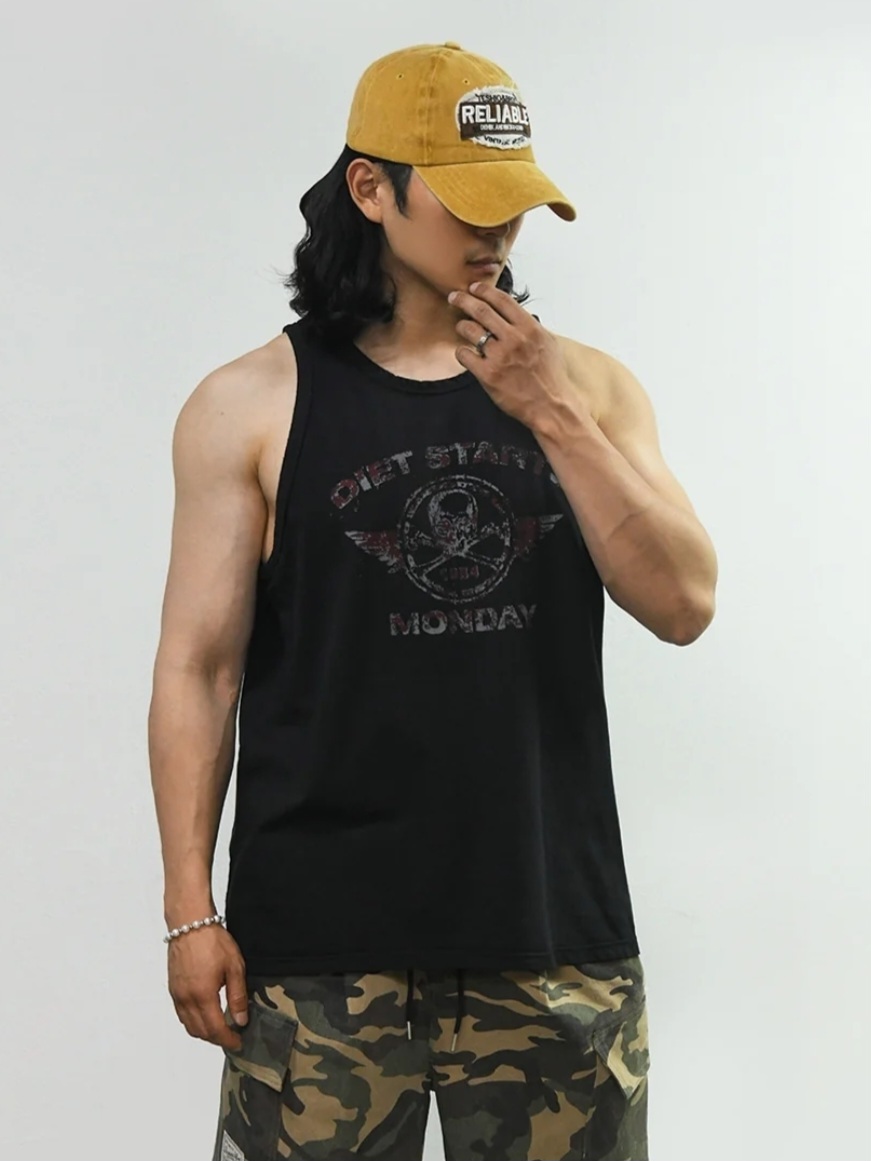 瘋狂骷髏標誌背心