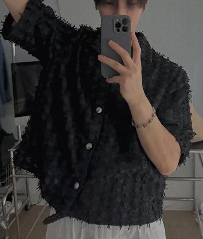 淨色蘇蘇短袖恤衫 taptaptap-075S