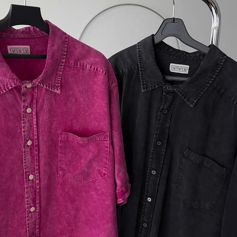 洗水淨色短袖恤衫 aptaptap-077S