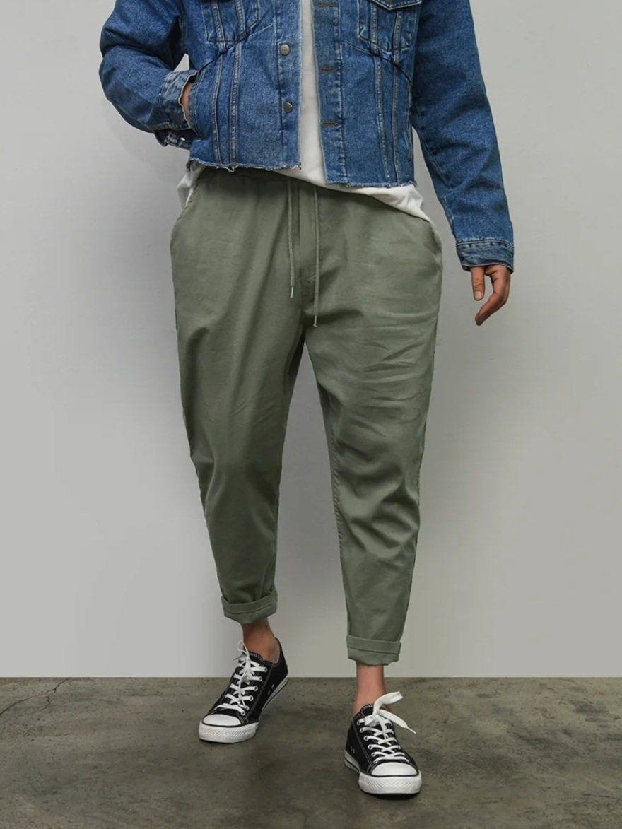 彈力寬鬆休閒工裝褲