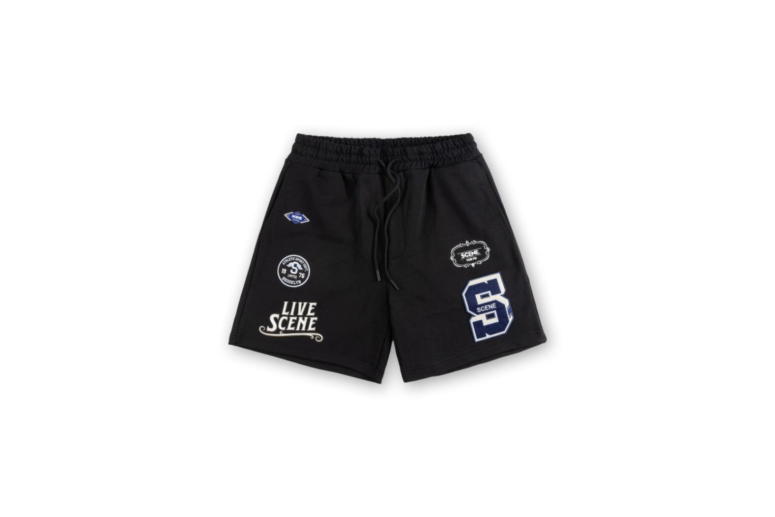 SHORT PANTS (EMB) LOGO // BLK