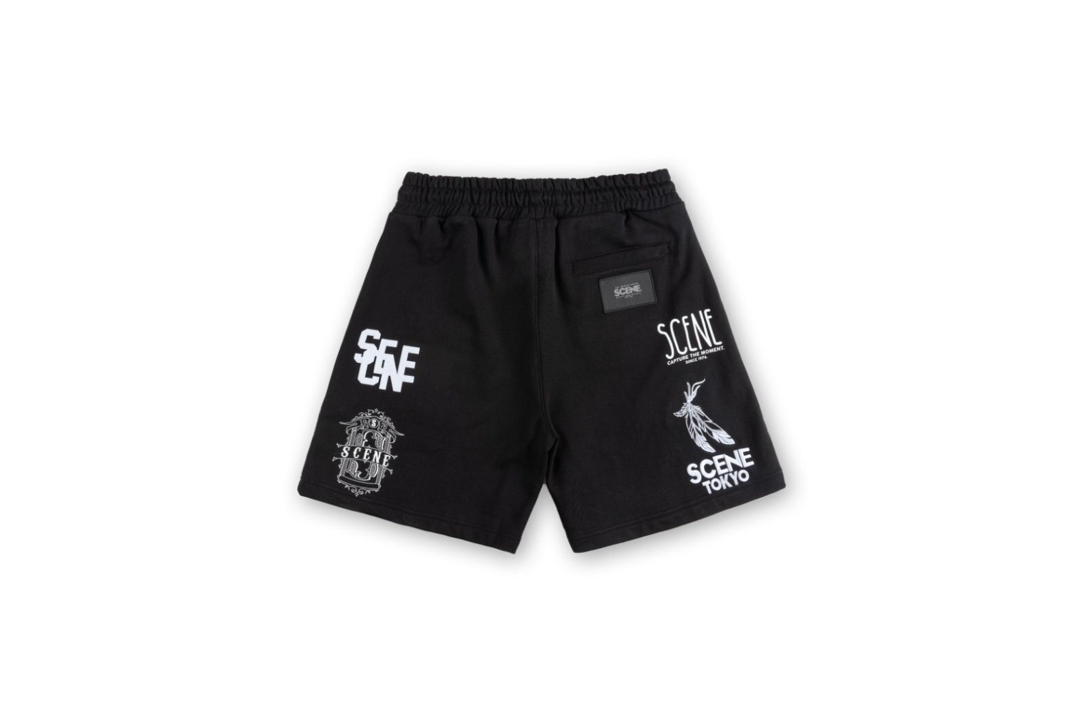 SHORT PANTS (EMB) LOGO // BLK
